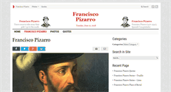 Desktop Screenshot of franciscopizarro.org