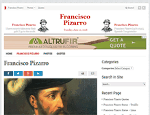 Tablet Screenshot of franciscopizarro.org